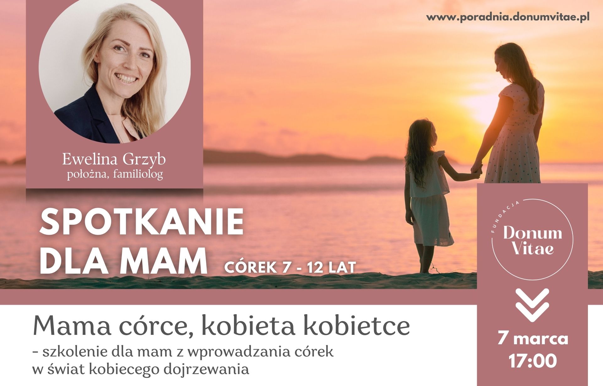 Zaproszenie na spotkanie dla mam dziewczynek w wieku 9-14 lat